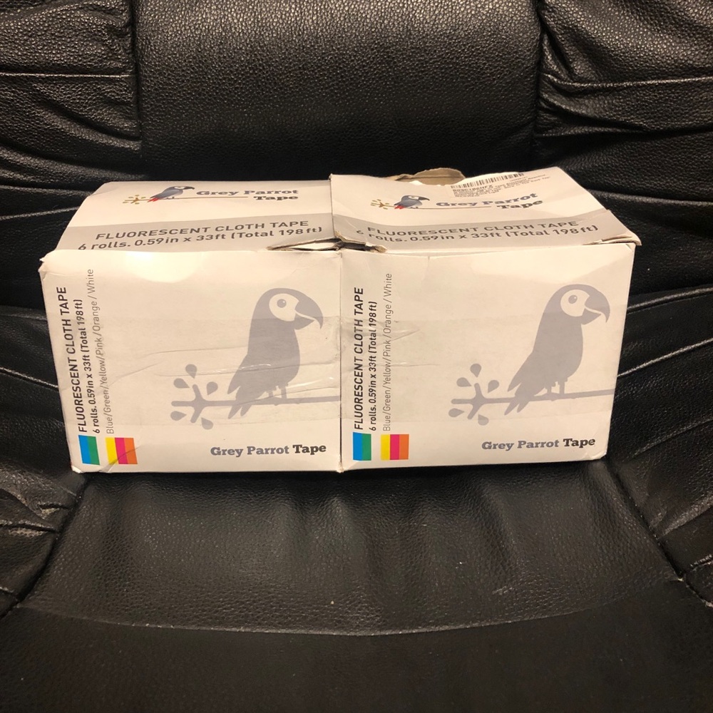 Grey Parrot Fluorescent Cloth Tape Set